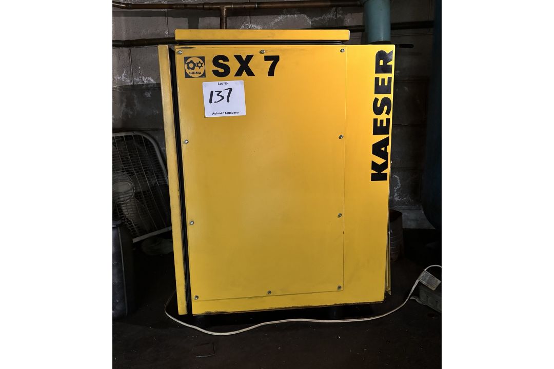 Lot 137: Kaeser SX 7 Sigma air compressor