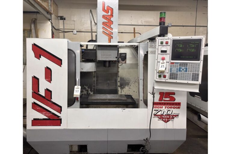 Lot 55: 1997 Haas VF-1 vertical machining center at RJS Machine Products, Campbell, California
