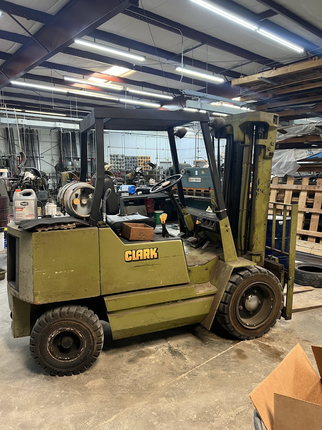 Clark LPG forklift at Underwood and Sons