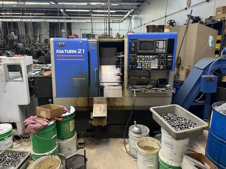 KIA KIATURN 21 CNC lathe at Underwood and Sons, Carson City, Nevada