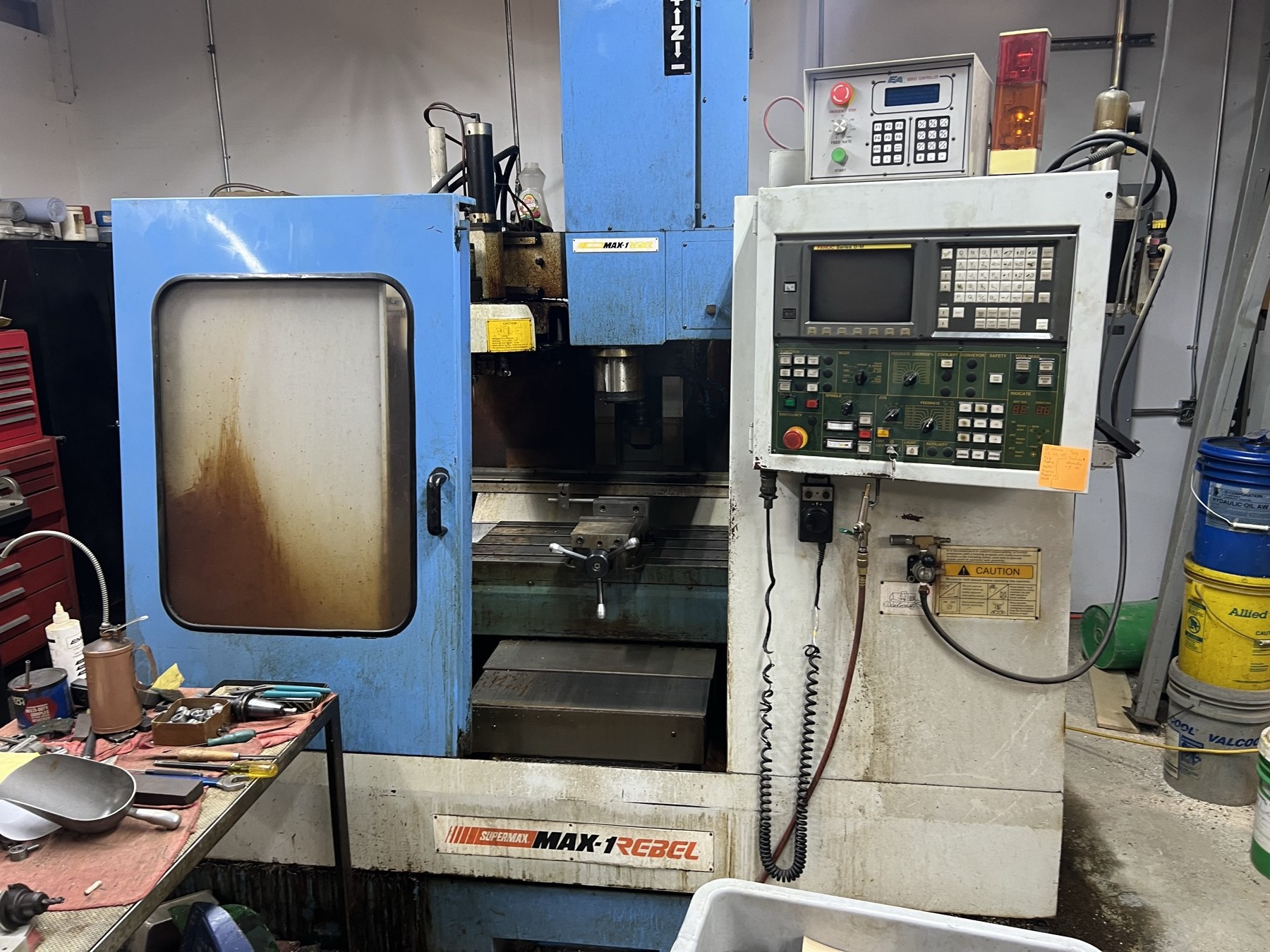 Supermax MAX-1 REBEL vertical machining center at Underwood and Sons